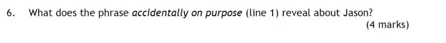 Question 06 - Haberdashers’ Aske’s Boys’ School (HABS) – 13 Plus English Entrance Exam 2016