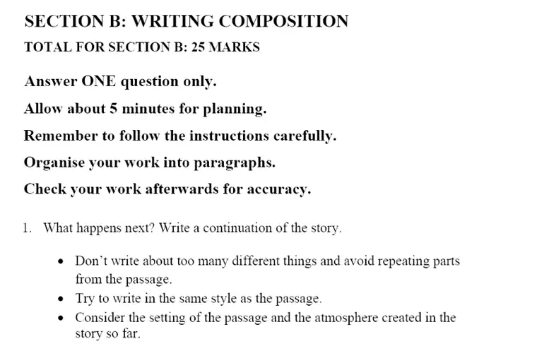 Writing task 01 - Merchant Taylors’ School – 13 Plus English Entrance Exam 2017