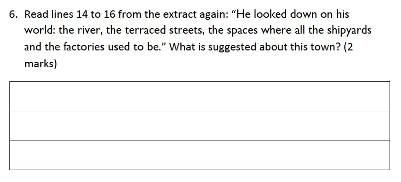 Question 06 - Reigate Grammar School – 13 Plus Pre-Test English Sample Paper 2018