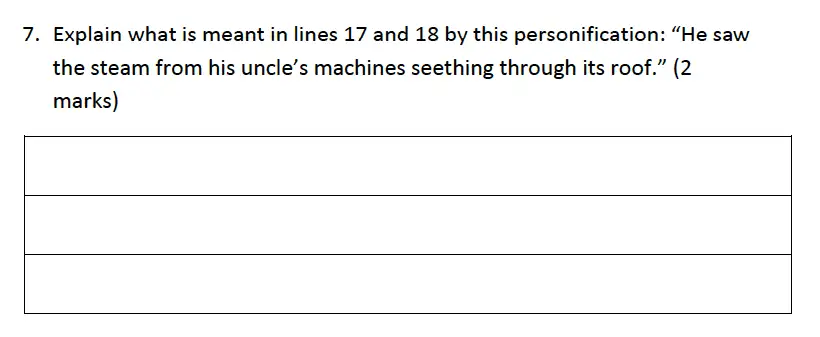 Question 07 - Reigate Grammar School – 13 Plus Pre-Test English Sample Paper 2018