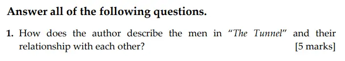 Question 01 - Sevenoaks School – Year 9 English Sample Paper 2009