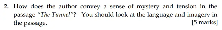 Question 02 - Sevenoaks School – Year 9 English Sample Paper 2009