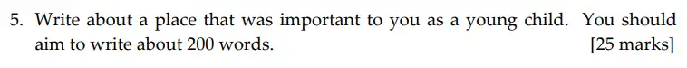 Question 05 - Sevenoaks School – Year 9 English Sample Paper 2011