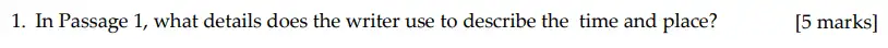 Question 01 - Sevenoaks School – Year 9 English Sample Paper 2012