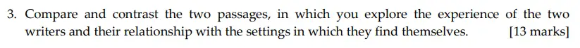 Question 03 - Sevenoaks School – Year 9 English Sample Paper 2012