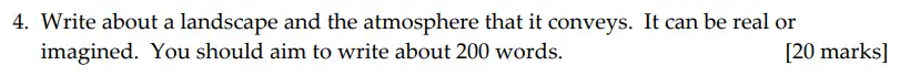 Question 04 - Sevenoaks School – Year 9 English Sample Paper 2014