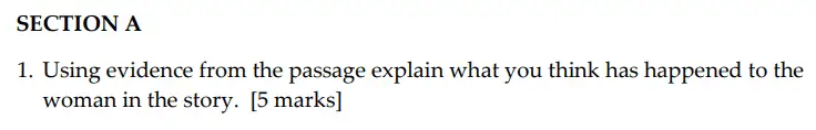 Question 01 - Sevenoaks School – Year 9 English Sample Paper 2017