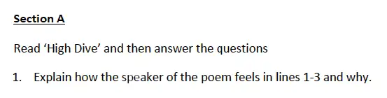 Question 01 - Whitgift School – 13 Plus English Sample Questions