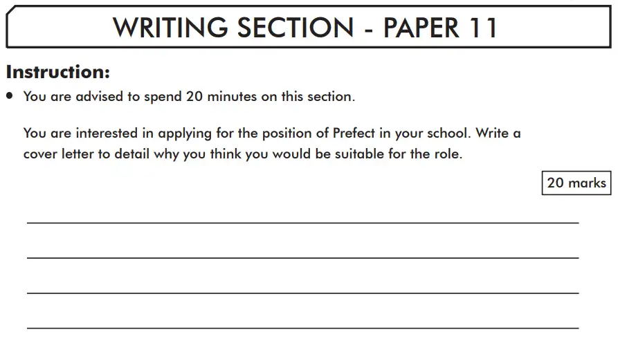 Writing task 01 - Writing Section - Paper 11