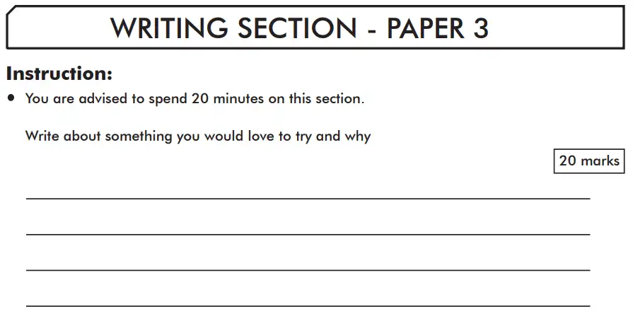 Writing task 01 - Writing Section - Paper 3