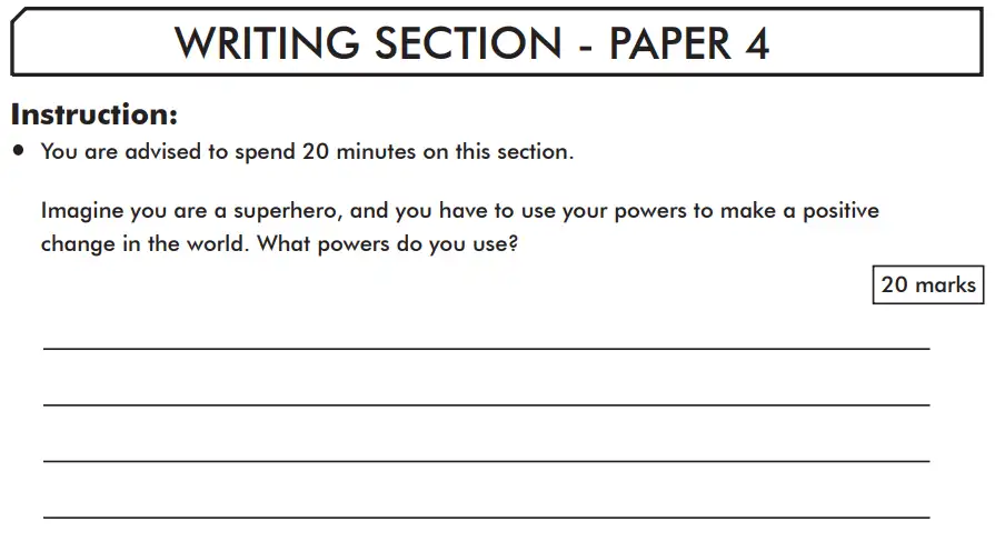 Writing task 01 - Writing Section - Paper 4