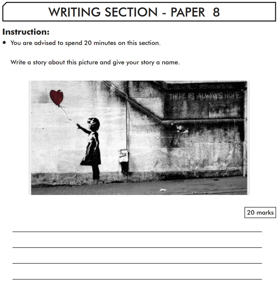 Writing task 01 - Writing Section - Paper 8