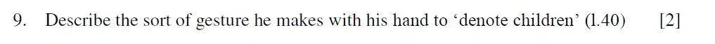 Question 11 - Eton College - 13+ English Scholarship Exam 2014