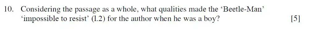Question 12 - Eton College - 13+ English Scholarship Exam 2014