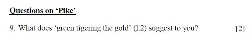 Question 13 - Eton College - 13 Plus English Scholarship Exam 2015