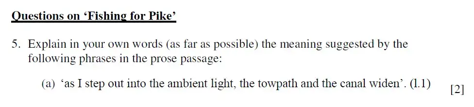 Question 07 - Eton College - 13 Plus English Scholarship Exam 2015