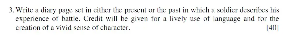 Question 04 - Eton College - 13 Plus English Scholarship Exam 2016