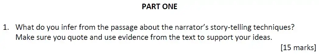 Question 01 - Eton College - 13 Plus English Scholarship Exam 2020