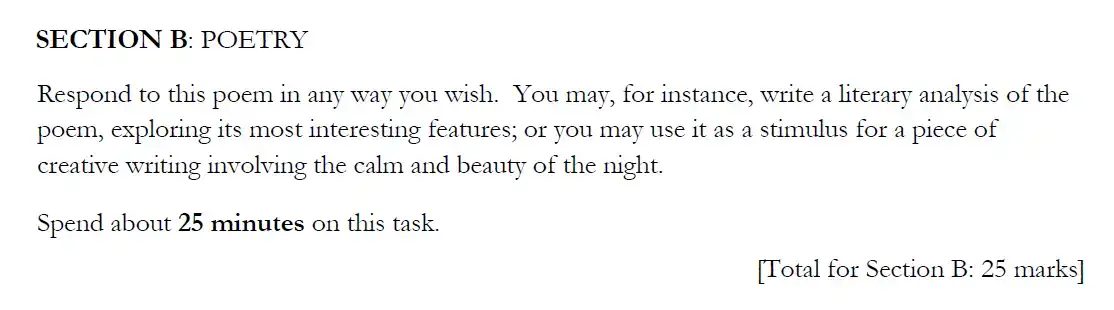 Writing task 01 - St Edwards Oxford - 13+ English Scholarship Exam 2015