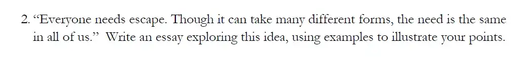 Writing task 02 - St Edwards Oxford - 13 Plus English Scholarship Exam 2016