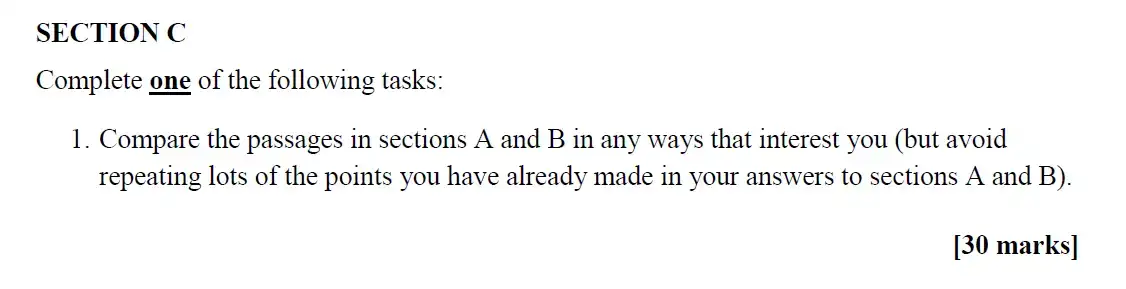 Writing task 01 - St Paul's School - 13+ English Scholarship Exam 2015