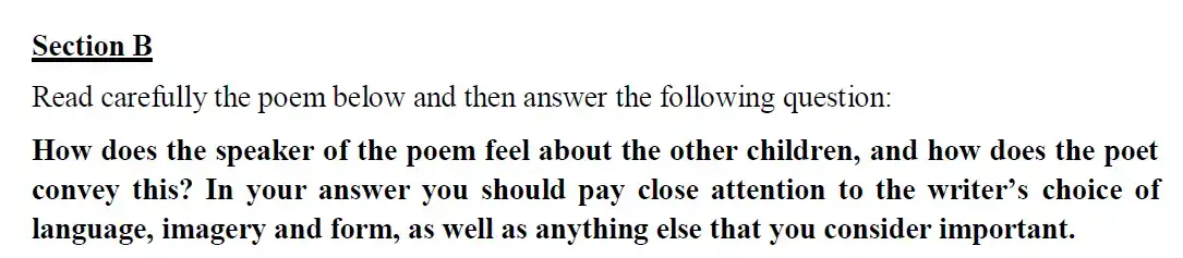 Question 02 - St Paul's School - 13 Plus English Scholarship Exam 2016