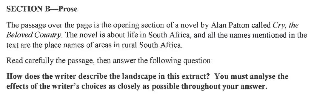 Question 02 - St Paul's School - 13 Plus English Scholarship Exam 2018