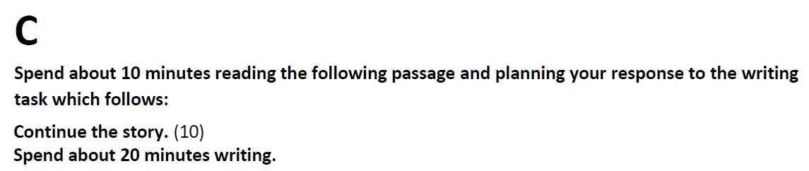 Writing task 01 - Westminster School - 13+ English Scholarship Exam 2014