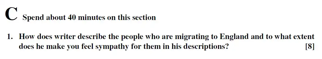 Question 12 - Westminster School - 13 Plus English Scholarship Exam 2016