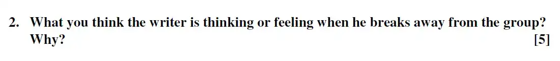 Question 13 - Westminster School - 13 Plus English Scholarship Exam 2016