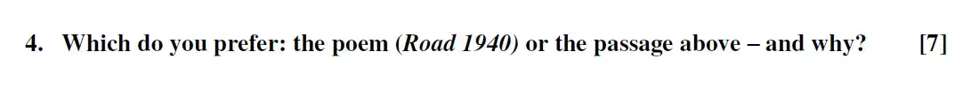 Question 15 - Westminster School - 13 Plus English Scholarship Exam 2016