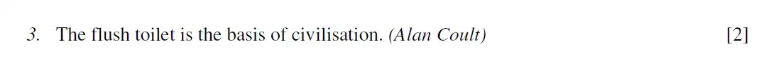 Question 03 - Westminster School - 13 Plus English Scholarship Exam 2016
