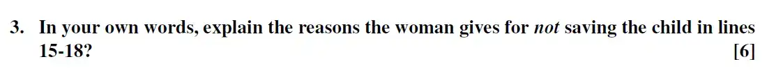Question 09 - Westminster School - 13 Plus English Scholarship Exam 2016