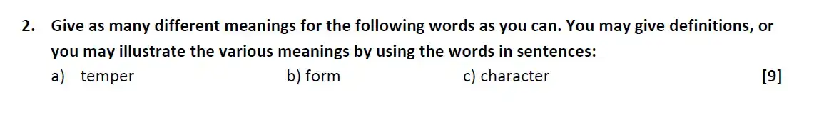 Question 04 - Westminster School - 13 Plus English Scholarship Exam 2017