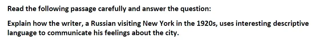 Question 06 - Westminster School - 13+ English Scholarship Exam 2018