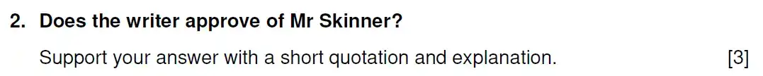 Question 06 - Westminster School - 13 Plus English Scholarship Exam 2019