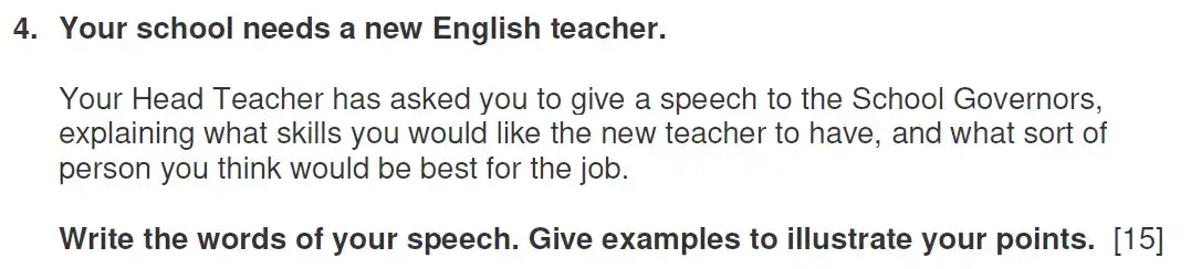 Question 08 - Westminster School - 13 Plus English Scholarship Exam 2019