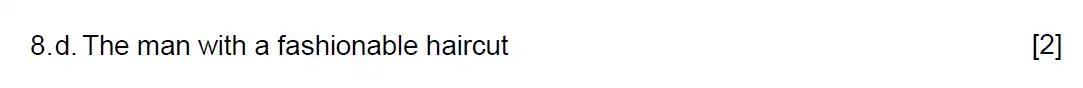 Question 11 - Westminster School - 13 Plus English Scholarship Exam 2021