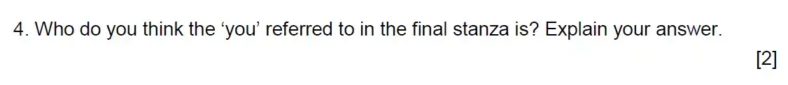 Question 04 - Westminster School - 13 Plus English Scholarship Exam 2021