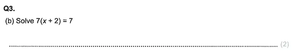 Question 3(b) - Aldenham School - 13 Plus Maths Sample Paper 2 2023