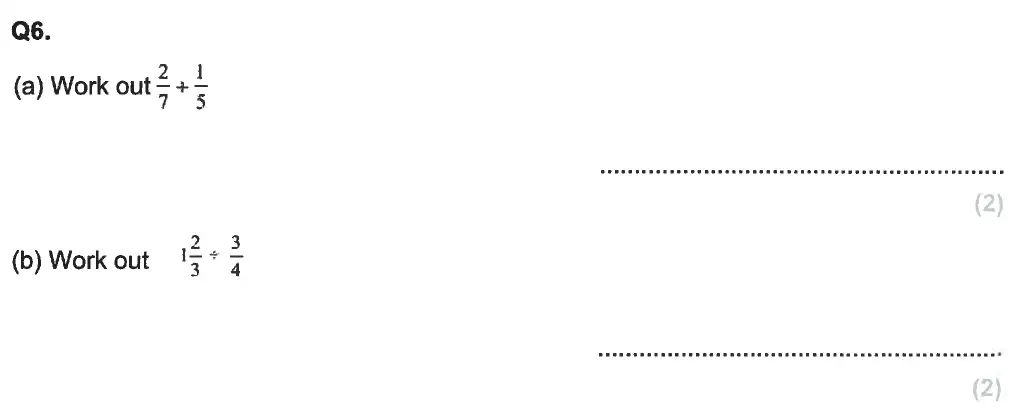 Question 6(a,b) - Aldenham School - 13 Plus Maths Sample Paper 2 2023