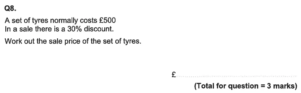 Question 8 - Aldenham School - 13 Plus Maths Sample Paper 2 2023