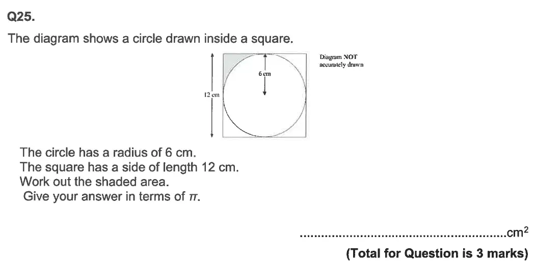 Question 25 - Aldenham School - 13 Plus Maths Sample Paper 2 2023