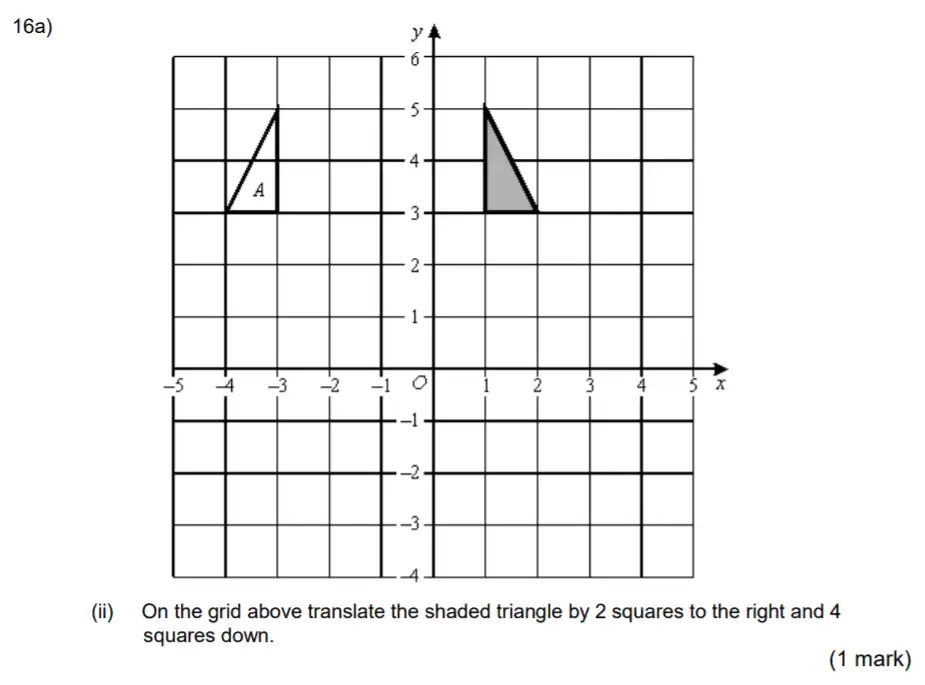 Question 16a(ii) - Aldenham School – 13 Plus Maths Sample Paper 2017