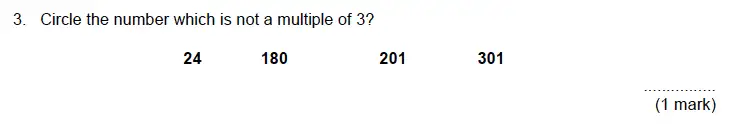 Question 3 - Aldenham School – 13 Plus Maths Sample Paper 2019