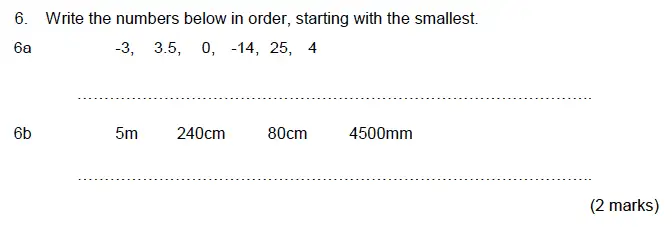 Question 6(a,b) - Aldenham School – 13 Plus Maths Sample Paper 2019