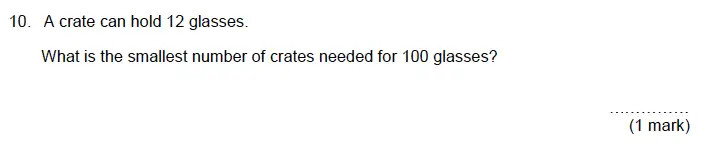 Question 10 - Aldenham School – 13 Plus Maths Sample Paper 2019
