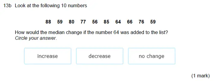 Question 13(b) - Aldenham School – 13 Plus Maths Sample Paper 2019