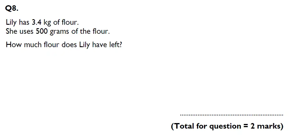 Question 8 - Aldenham School – 13 Plus Maths Sample Paper 1 2023