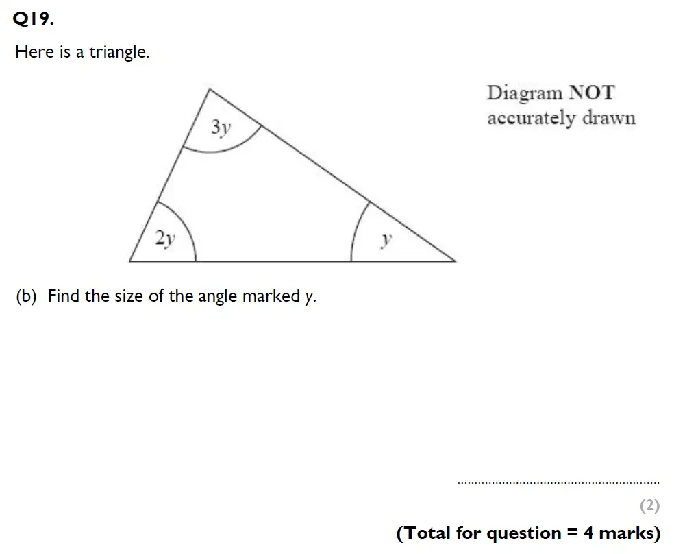 Question 19(b) - Aldenham School – 13 Plus Maths Sample Paper 1 2023